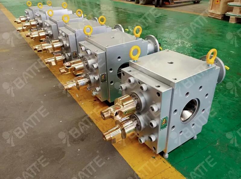 plastic filament extruding machine polymer melt gear pump