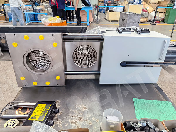 single plate hydraulic extrusion screen changer