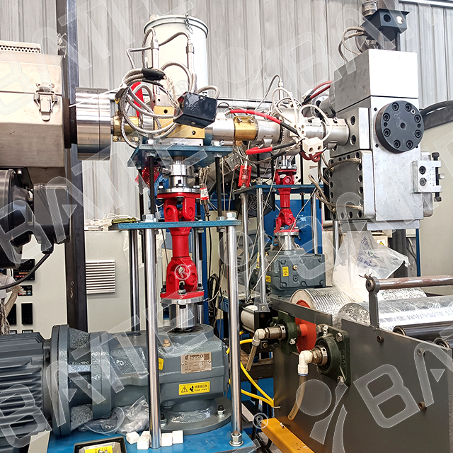 PP nylon rope double-layer co-extrusion melt pump