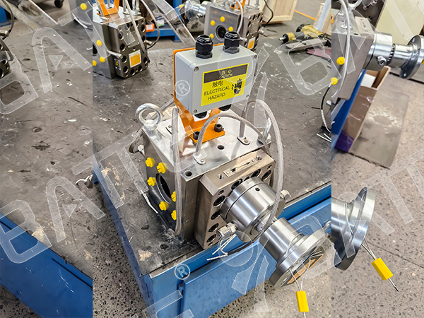 melt gear pump for PP PET strapping extruder