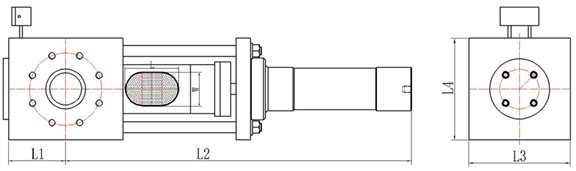 single pillar double working position screen changer